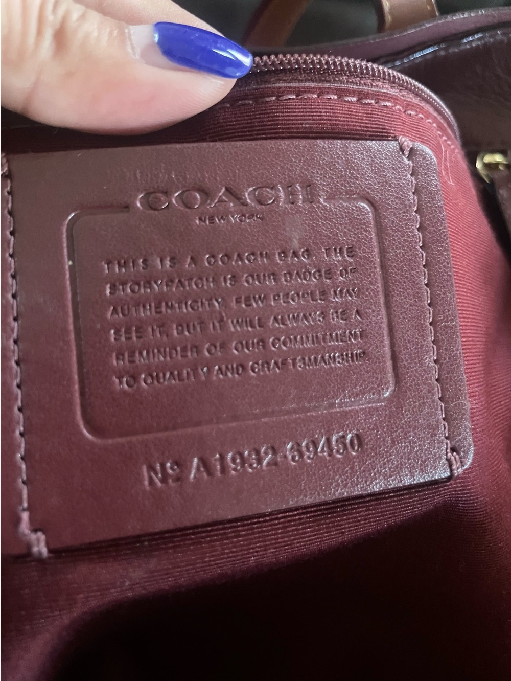 Coach Refined Calf Leather Tote Brown Laptop Bag - Picture 8 of 16